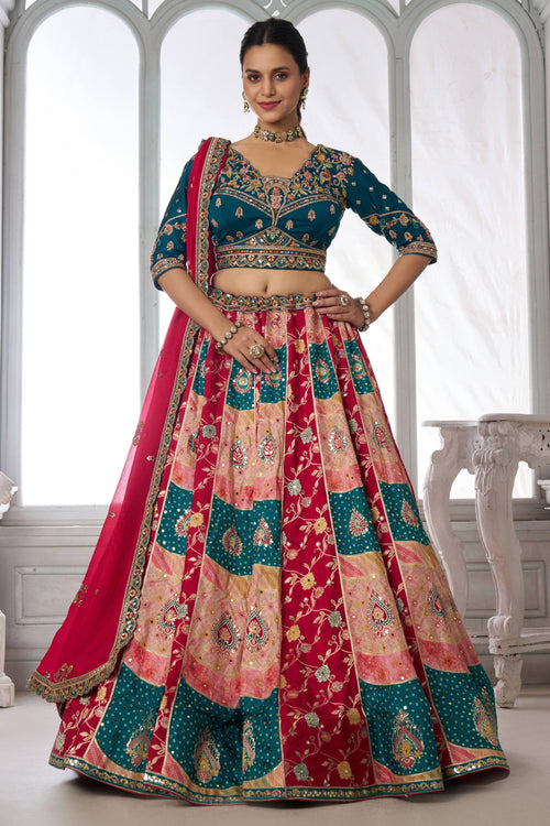 Wedding Special Teal Designer Lehenga Choli