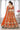 Elegant Rust Silk Fabric Sangeet Function Lehenga Choli