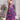 Organza Purple Floral Print Skirt With Designer Corset Top