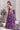 Organza Purple Floral Print Skirt With Designer Corset Top
