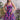 Organza Purple Floral Print Skirt With Designer Corset Top