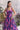 Organza Purple Floral Print Skirt With Designer Corset Top
