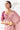 Designer Lace Work Pink Organza Silk Saree With Printed Blouse
