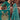 Lace Border Work Organza Cyan Designer Saree