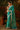 Ethnic Teal Viscose Festive Wear Saree With Silk Blouse