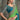 Premium Cyan Satin Chiffon  Embroidered Lace Work Saree With Unstitched Contrast Blouse
