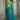 Premium Cyan Satin Chiffon  Embroidered Lace Work Saree With Unstitched Contrast Blouse