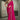 Fancy Embroidered Border Crepe Silk  Magenta Saree With Matching Contrast Blouse