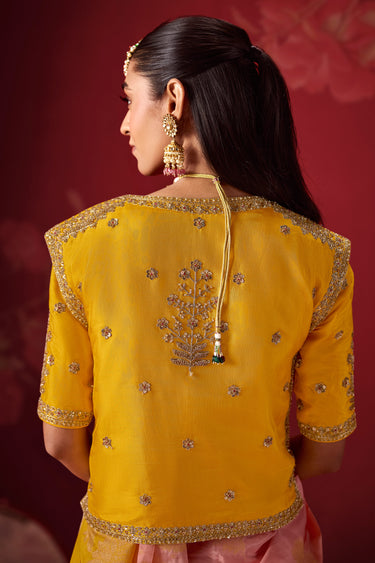 Timeless Yellow Soft Silk Royal Function Saree