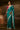 Exquisite Teal Organza Lace Border Embroidered Occasion Wear Saree