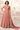 Designer Peach Color Silk Floor Touch Readymade Gown With Dupatta