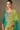 Chinon Green Sequins Work Readymade Anarkali Salwar Suit