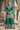 Embroidered Chinon Silk Teal Readymade Palazzo Suit For Sangeet Wear