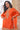 Designer Orange Embroidered Readymade Short Top With Palazzo Set