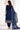 Malaika Arora Blue Chanderi Embroidered Readymade Straight Cut Salwar Kameez