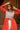 Orange Embroidered Indo Western Shrug With Cotton Denim Jeans