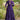 Royal Purple Cotton Festive Wear Readymade Gown