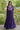Royal Purple Cotton Festive Wear Readymade Gown