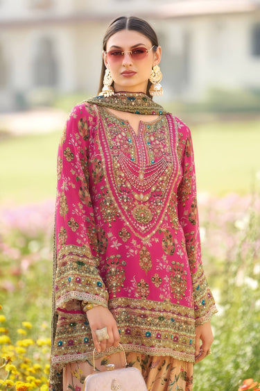 Rani Floral Printed Embroidered Designer Suit