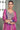 Magenta Chinon Silk Readymade Palazzo Suit