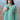 Function Wear Chiffon Fabric Designer Straight Cut Suit In Cyan Color