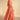 Organza Silk Fabric Luminous Readymade Gown WIth Dupatta In Orange Color