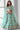 Traditional Sea Green Color Organza Fabric Lehenga For Sangeet