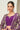 Purple Chinon Silk Embroidered Indo Western Palazzo Suit With Jacket