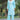 Marvellous Rayon Fabric Readymade Kurti Bottom Set In Light Cyan Color