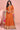 Vartika Singh Chinon Silk Fabric  Luminous Readymade Gown With Dupatta In Orange Color