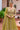 Olive Embroidery Work Readymade Long Top And Skirt