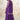 Chinon Silk Embroidered Readymade Palazzo Dress In Purple Color