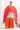 Orange Party Wear Viscose Jacquard Sharara Palazzo Suit With Kaftan Style Dupatta