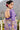 Purple Viscose Silk Wedding Function Zarkan Work Saree