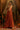 Vibrant Rust Mul Cotton Hand Work Designer Gown For Women