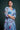Embellished Sky Blue Color Printed Organza Fabric Readymade Salwar Suit