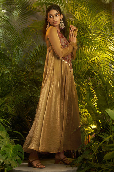 Embroidered Organza Designer Readymade Gown