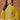 Chinon Fabric Palazzo Salwar Kameez In Yellow Color