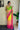 Georgette Fabric Green Color Riveting Tow Tone Saree