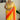 Georgette Fabric Yellow Color Patterned Tow Tone Saree