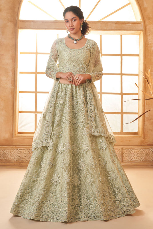 Sea Green Radiance Bridal Wear Lehenga Choli