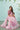 Embroidered Lace Border Work Crepe Silk Fabric Sangeet Wear Pink Color Designer Saree