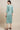 Cyan Color Straight Readymade Kurti With Printed Designs