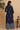 Navy Blue Color Cotton Fabric Festive Wear Straight Cut Kurti With Palazzo Set