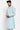 Cyan Color Silk Fabric Festive Wear Embroidered Readymade Kurta For Men