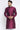 Wine Color Silk Fabric Festive Wear Readymade Kurta For Men