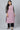 Casual Wear Lavender Color Plus Size Kurti With Bottom In Crepe Fabric