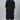 Casual Wear Crepe Fabric Plus Size Kurti With Bottom In Black Color
