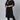 Black Daily Wear Readymade Plus Size Kurti With Bottom