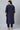 Navy Blue Color Art Silk Fabric Daily Wear Readymade Plus Size Kurti With Bottom